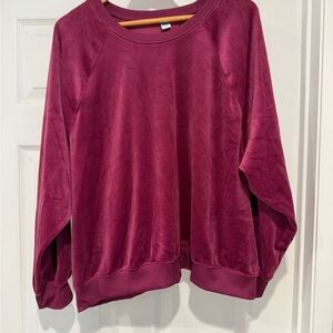 Old Navy Maroon Velvet Top